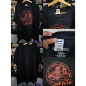 เสื้อยืดสีดำลายวง LimpBizkit (ไซส์XL)