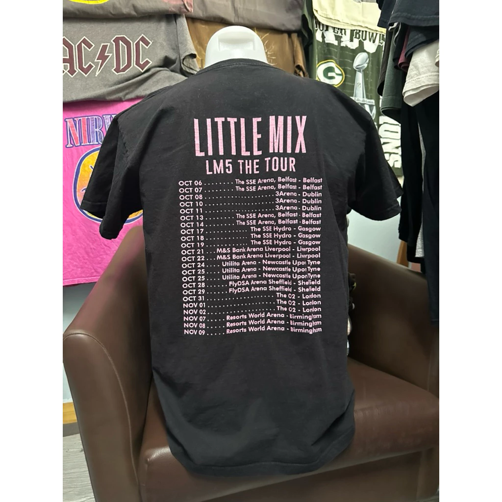 เสื้อยืดวินเทจสีดำลายวง Little Mix (ไซส์L) - Image 2