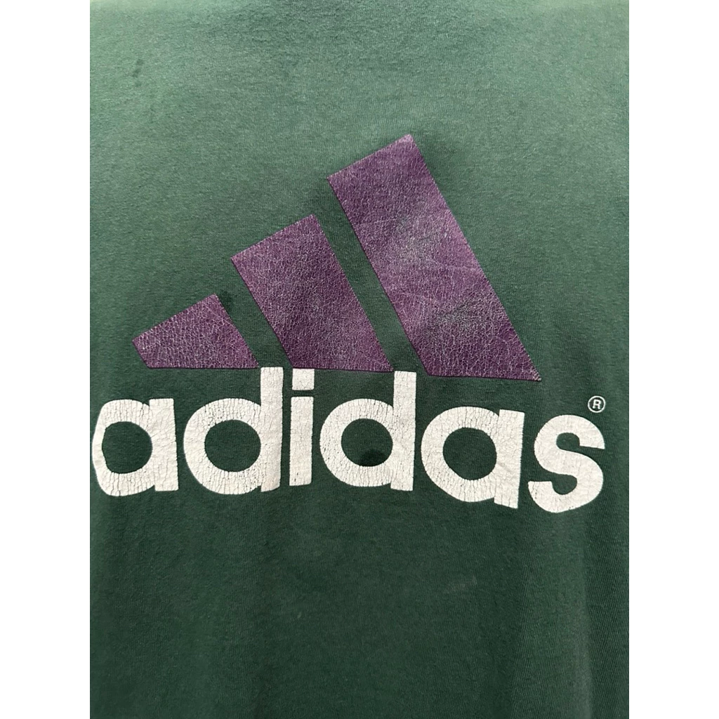 เสื้อยืดวินเทจสีเขียวลายแบรนด์ Adi.das 90’s - Image 6