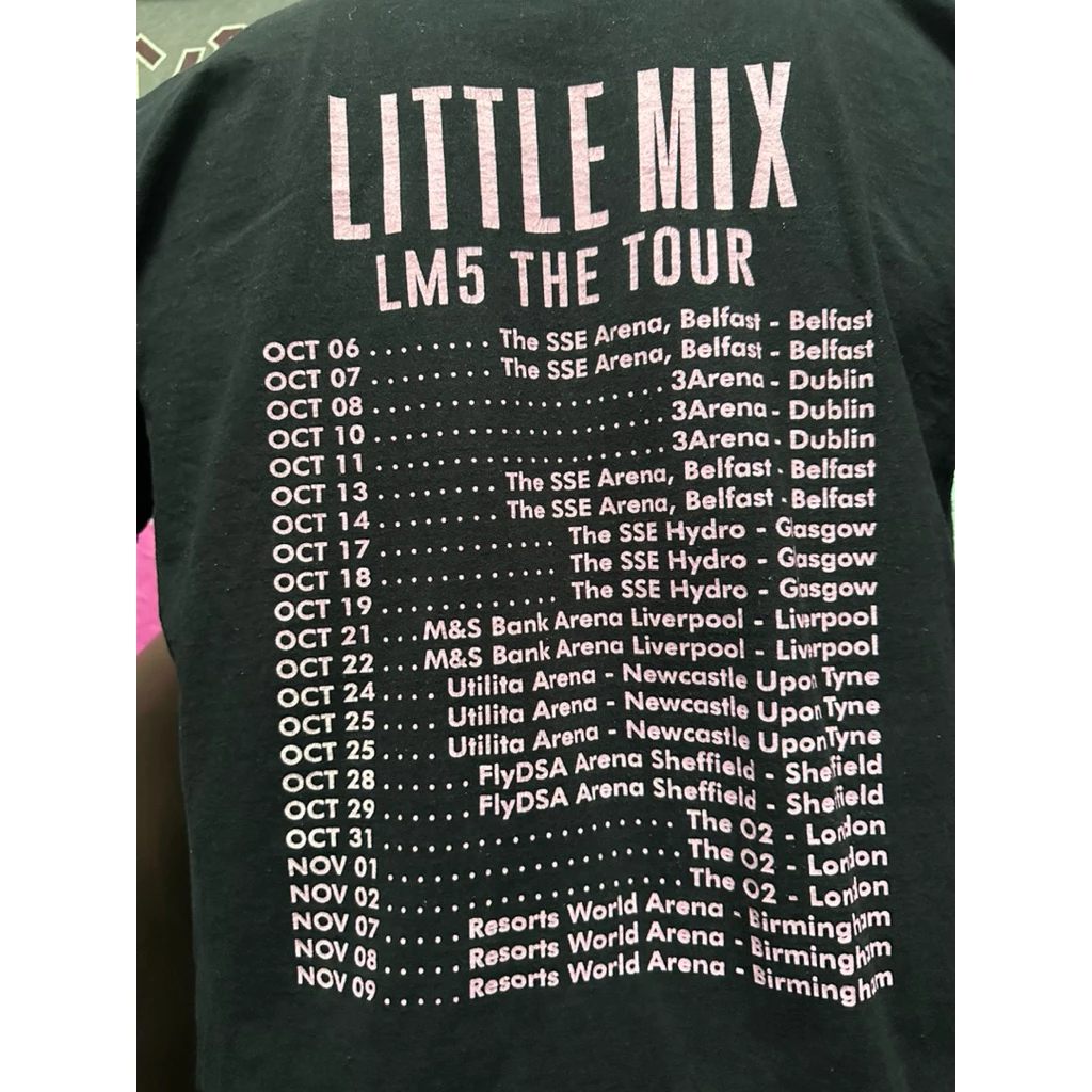 เสื้อยืดวินเทจสีดำลายวง Little Mix (ไซส์L) - Image 5
