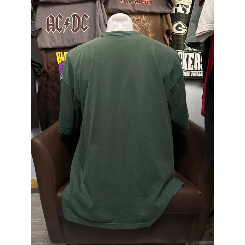 เสื้อยืดวินเทจสีเขียวลายแบรนด์ Adi.das 90’s - Image 4