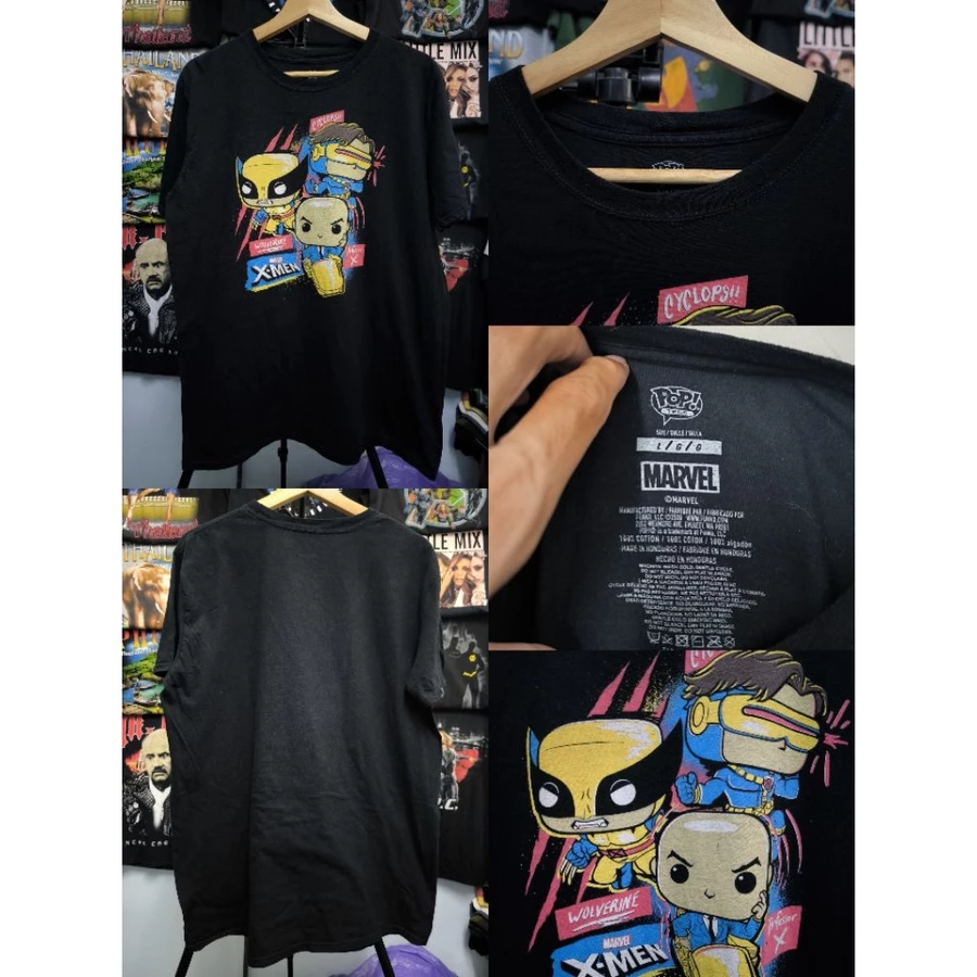 เสื้อยืดสีดำลาย X-Men (ไซส์L)
