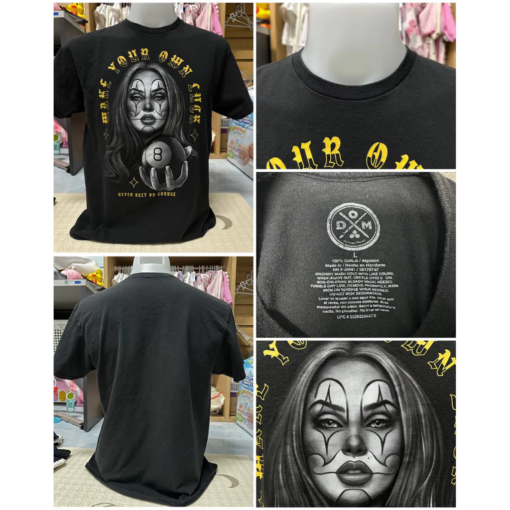 เสื้อยืดสีดำ ลายมันผู้หญิง By ODM (ไซส์L)
